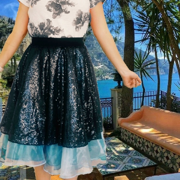 *Midi Sequin and double tulle layered skirts* - Picture 5 of 5